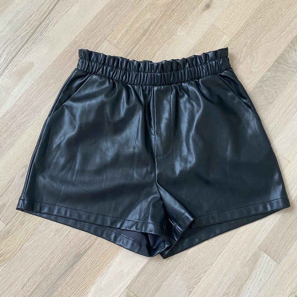 Steve Madden Faux Leather Shorts
